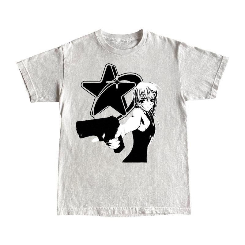 Anime y2k tshirt, y2k graphic shirt, anime shirt, streetwear shirt, y2k clothing, graphic shirt, streetwear clothing...