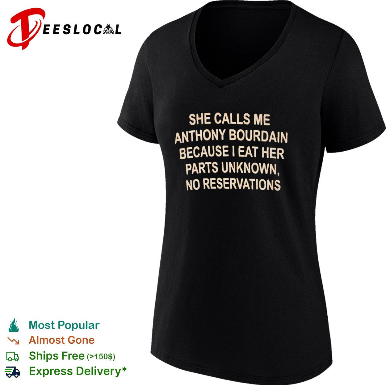 Anthony Bourdain parts unknown no reservations shirt