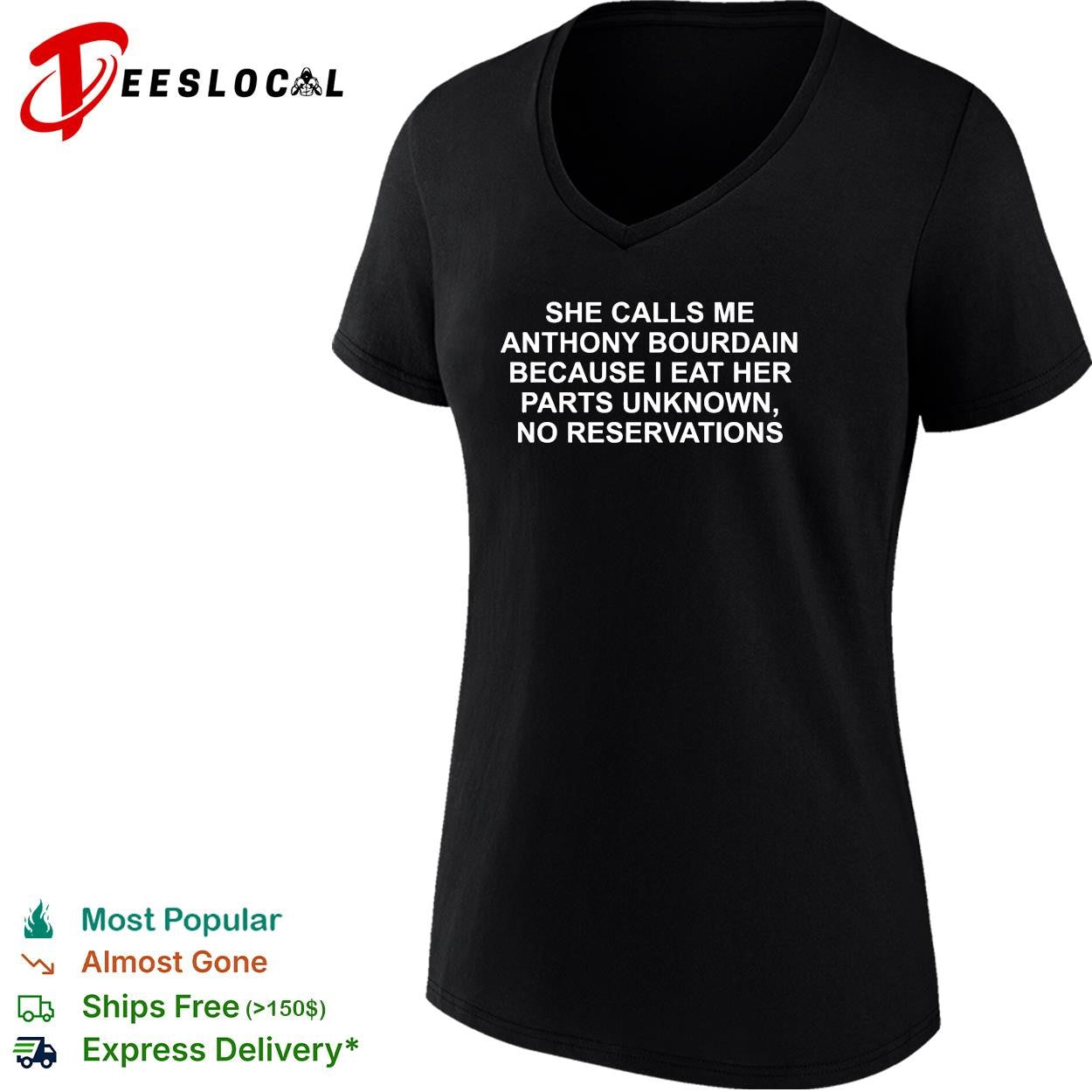 Anthony Bourdain parts unknown no reservations quote shirt