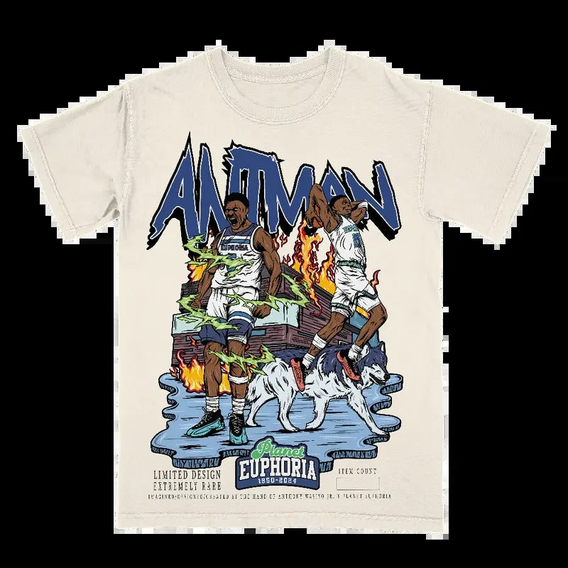 Anthony Edwards Shirt 90s Vintage Inspirational Basketball Graphic Tee Shirt for Men Women Streetwear Hoodie Sweatshirt