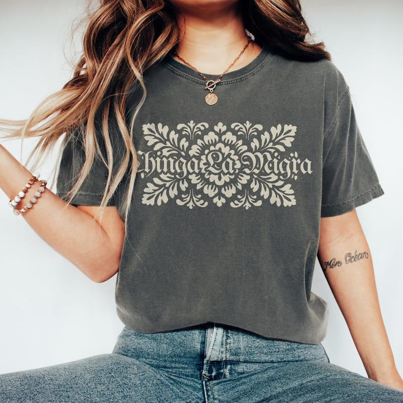Anti ICE Tee, Abolish ICE Shirt, Chinga La Migra Shirt, Anti Deportations, Fdt Maga, Mexican Pride, Mexican Folkart,...