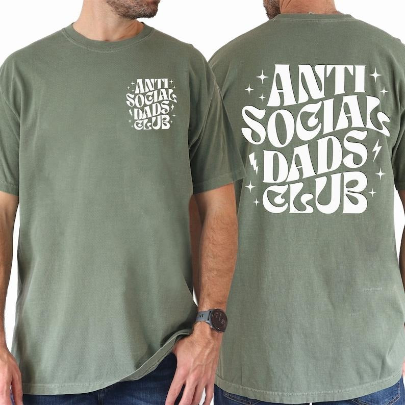 Anti Social Dads Club Shirt for Men, Dads Shirt, Fathers Day Shirt, Dada Shirt, Anti Social Sweatshirt, Gifts For Him ...