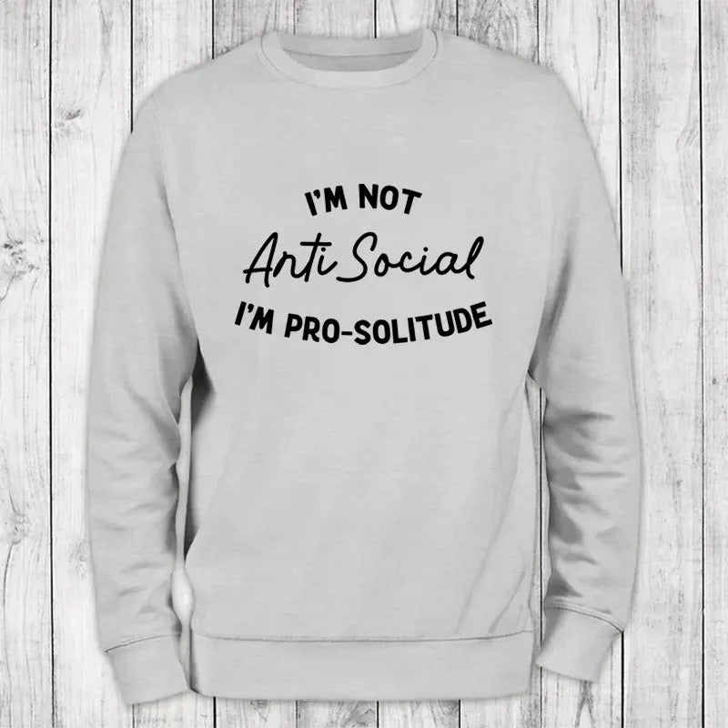 Anti-Social Sweatshirt Classic Womenswear Shirt Hoodie | PrintMintTees.com