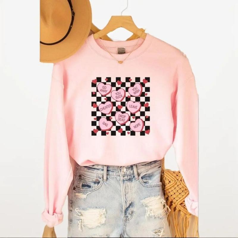 Anti-Valentines Hearts Unisex NuBlend Crew Sweatshirt Shirt Hoodie | PrintMintTees.com