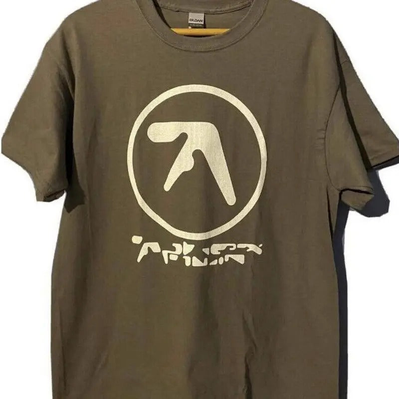 Aphex Twin Vintage Y2K Graphic 100 Cotton Men Shirt Menswear Top Underwear Streetwear Man Shortsleeve Round Neck Tropical...