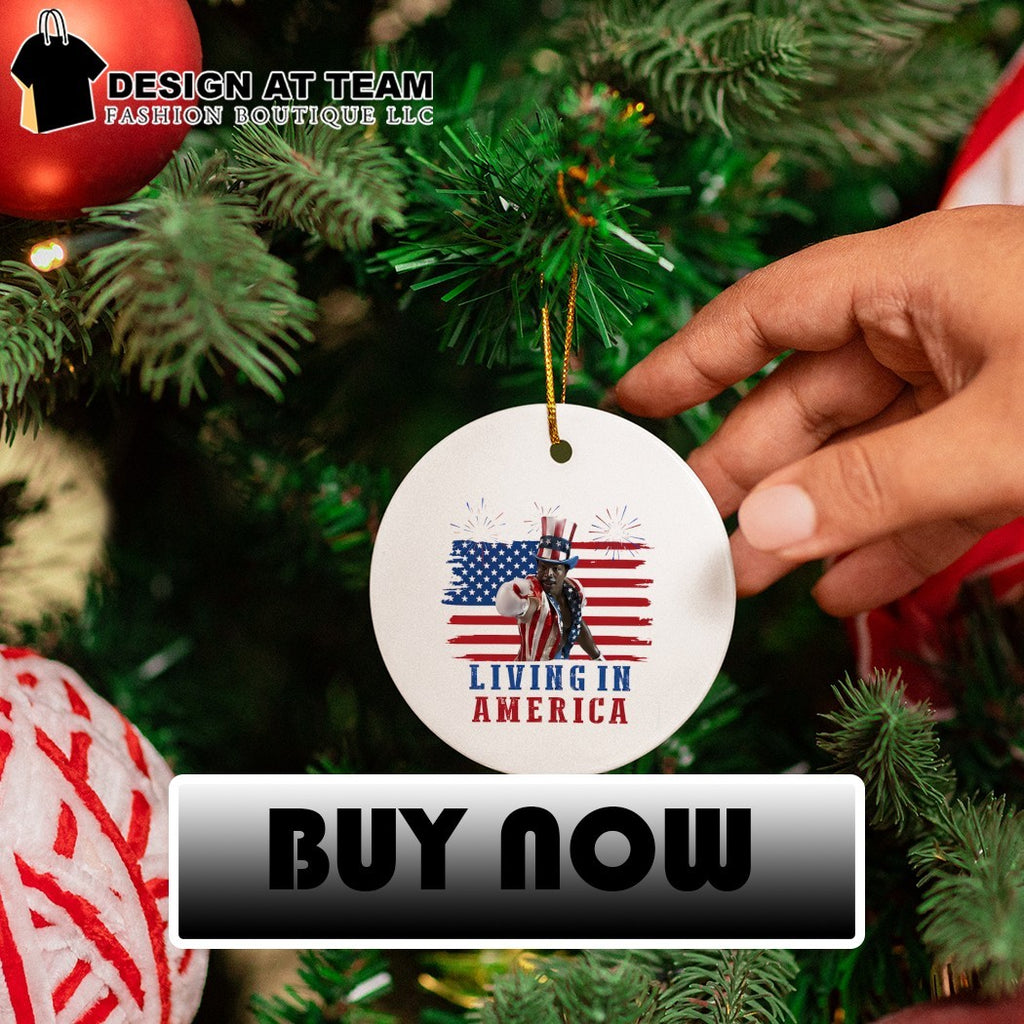 Apollo Creed Rocky x Uncle Sam Living in American flag 4th of July shirt