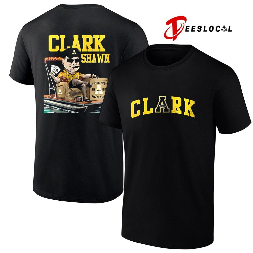 Appalachian State Mountaineers coach Shawn Clark caricature shirt