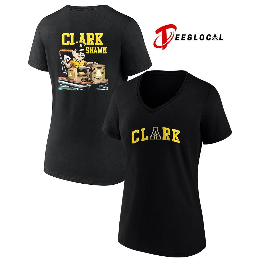 Appalachian State Mountaineers coach Shawn Clark caricature shirt