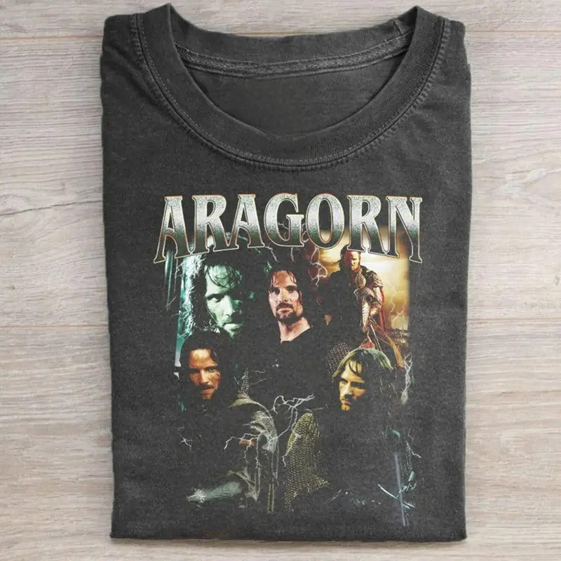 Aragorn Lord Rings Movie Shirt LOTR Middle Earth Strider Ranger North King Arnor Top Menswear Streetwear T-Shirts, Hoodie, Sweatshirt