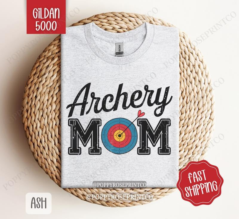 Archery Mom Shirt Gildan, Sports Mom Women's Tee, Cute Mom Women's Tshirt Plus Sizes Hoodie, Sweatshirt | PrintMintTees.com