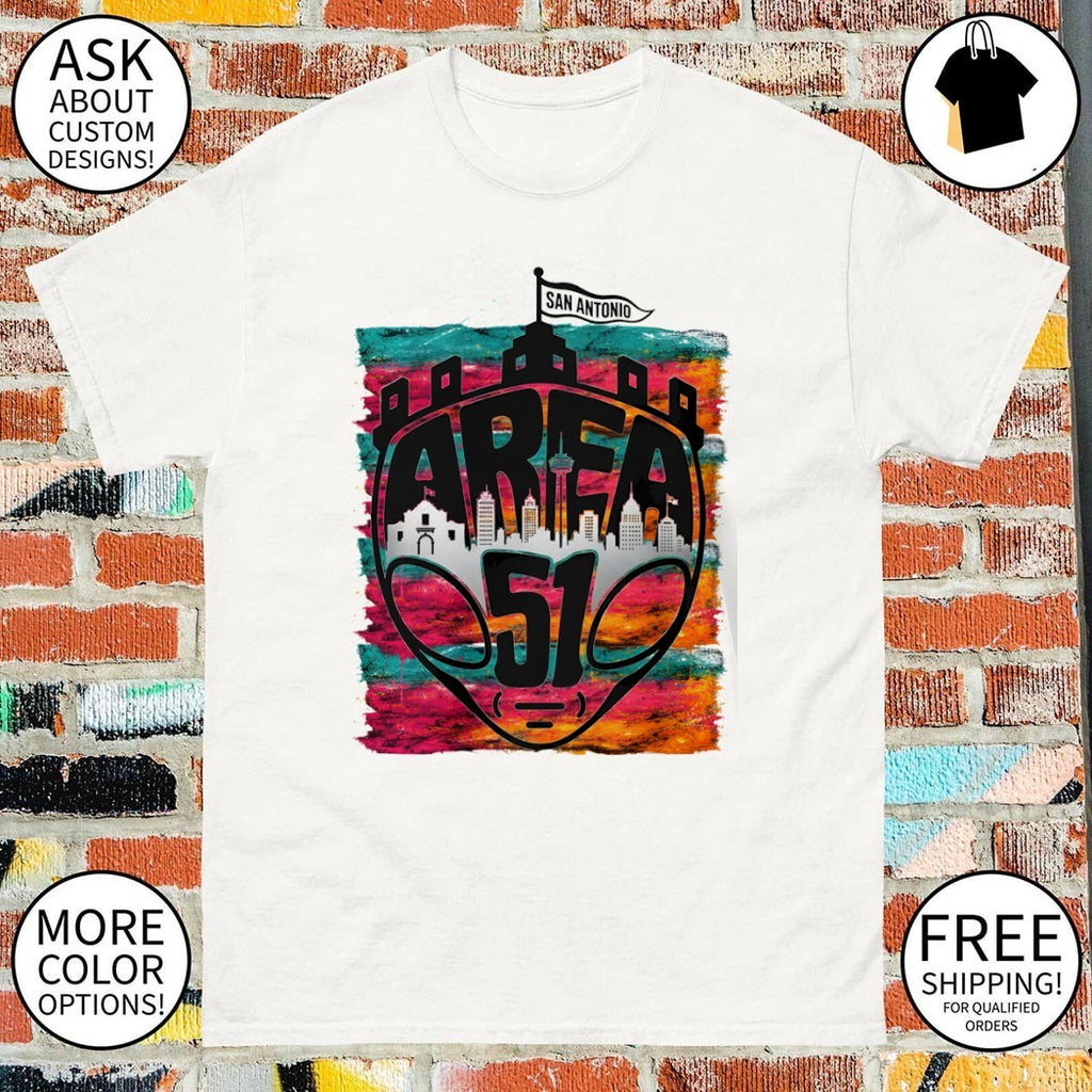 Area 51 Fiesta Spurs Victor Wembanyama San Antonio Spurs NBA colorful 2026 shirt