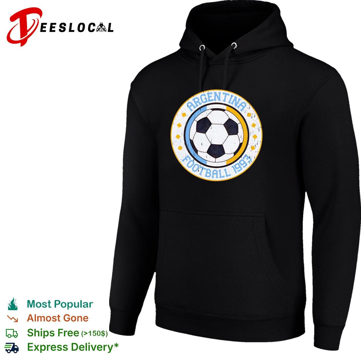 Argentina national team soccer ball football 1993 shirt