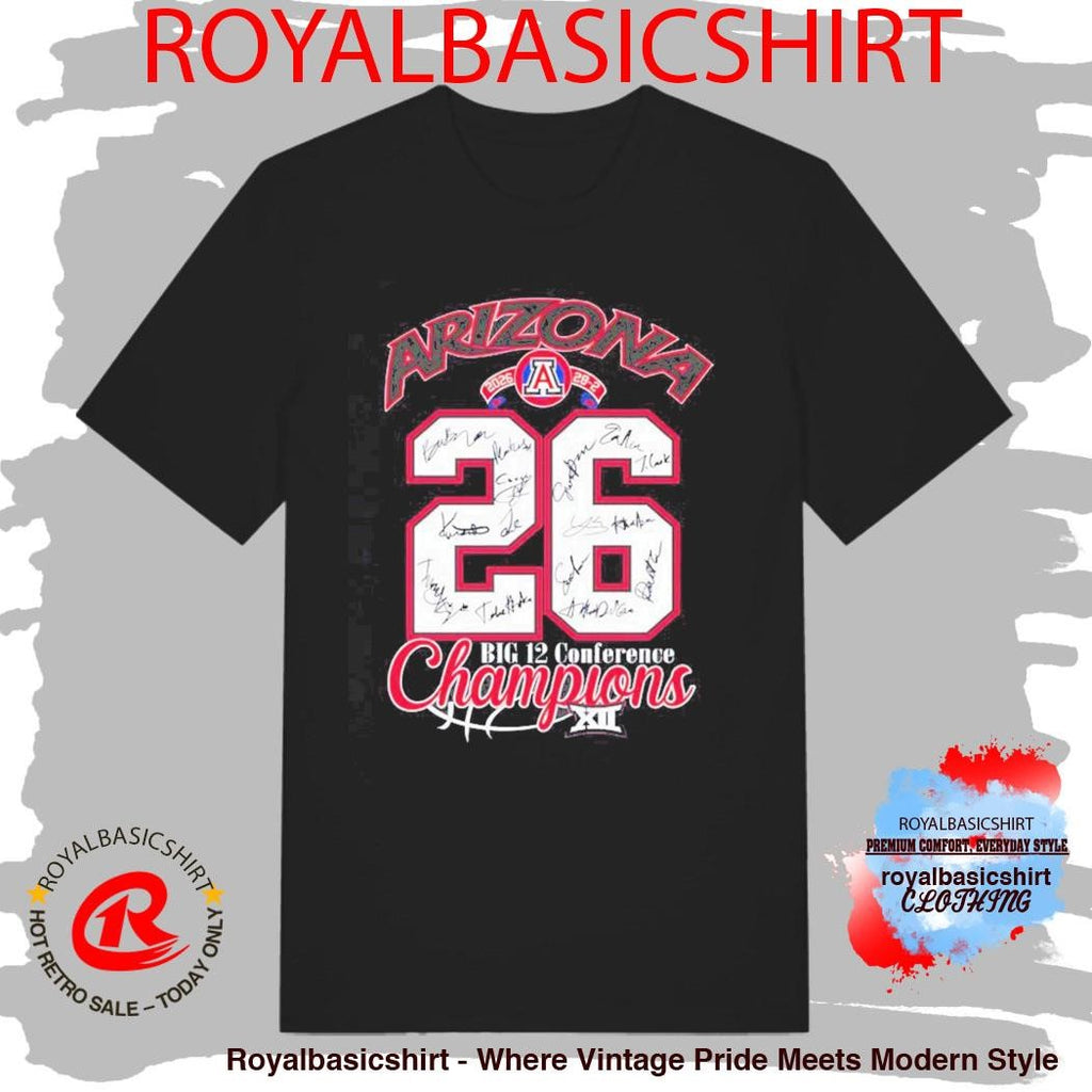 Arizona Wildcats Big 12 Conference Champions Shirt