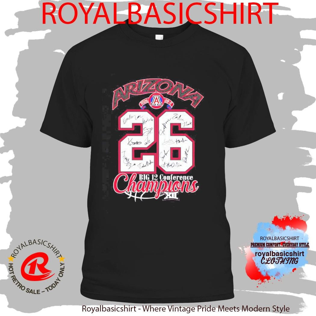 Arizona Wildcats Big 12 Conference Champions Shirt