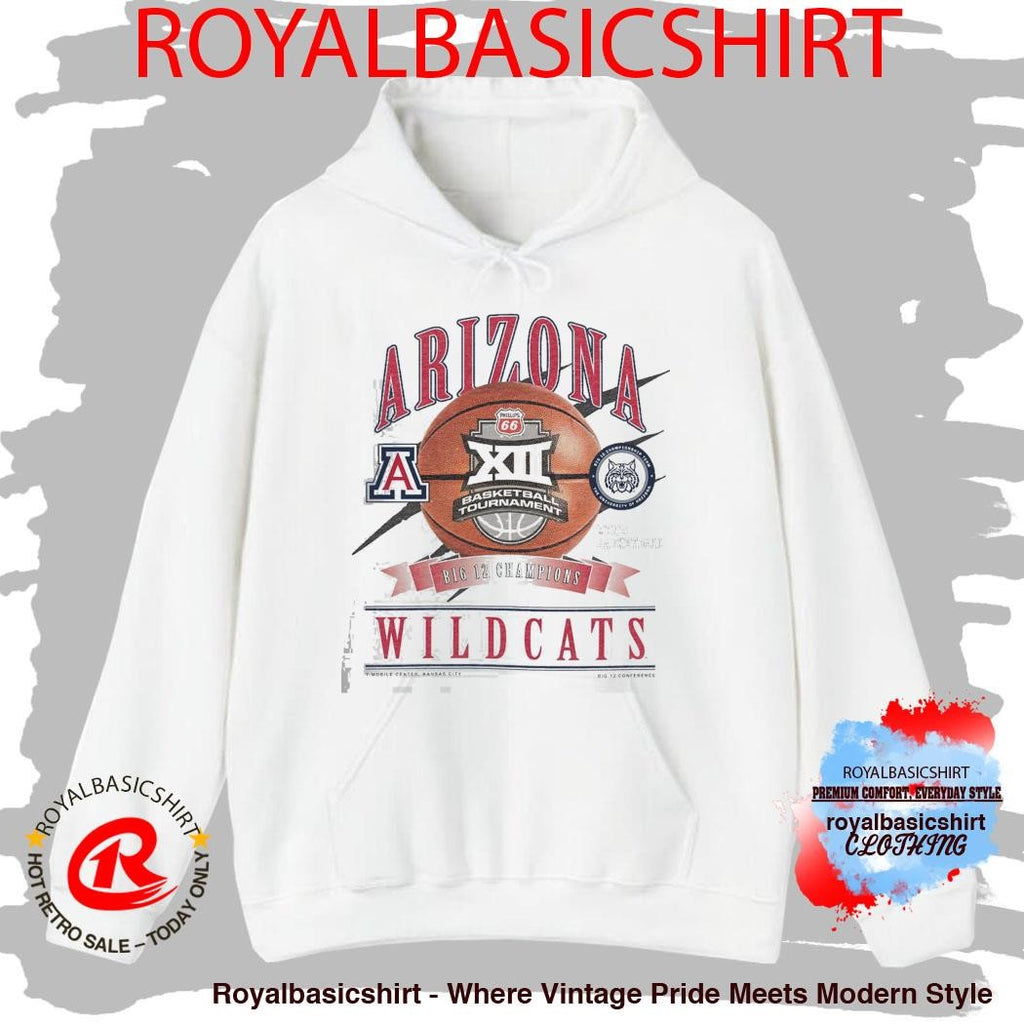 Arizona Wildcats Men’s Basketball Philips 66 2026 Big 12 Tournament Champions New Era Locker Room T-Shirt