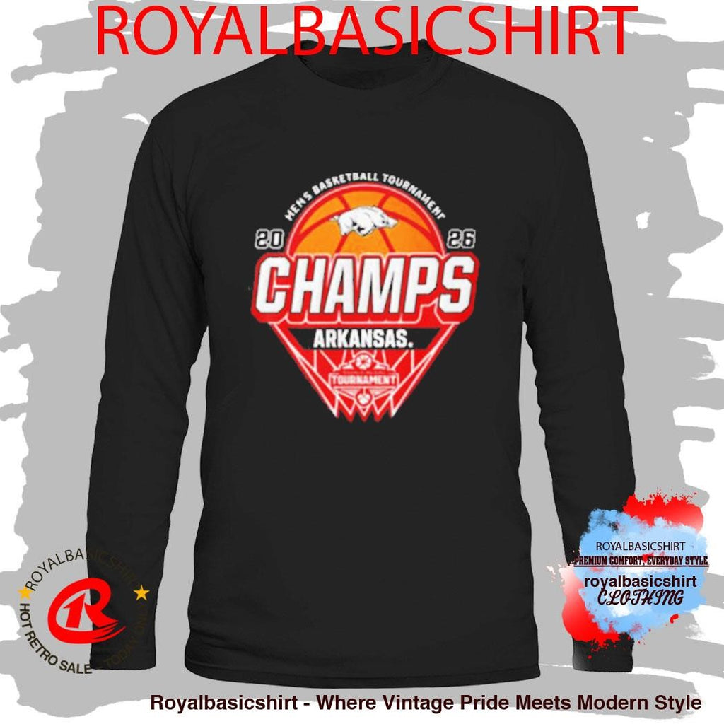 Arkansas Razorbacks Champions 2026 SEC Men’s Basketball Tournament 2026 Logo Shirt