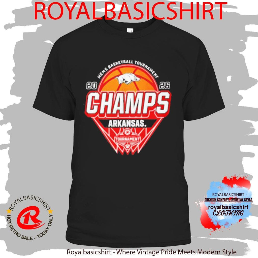 Arkansas Razorbacks Champions 2026 SEC Men’s Basketball Tournament 2026 Logo Shirt