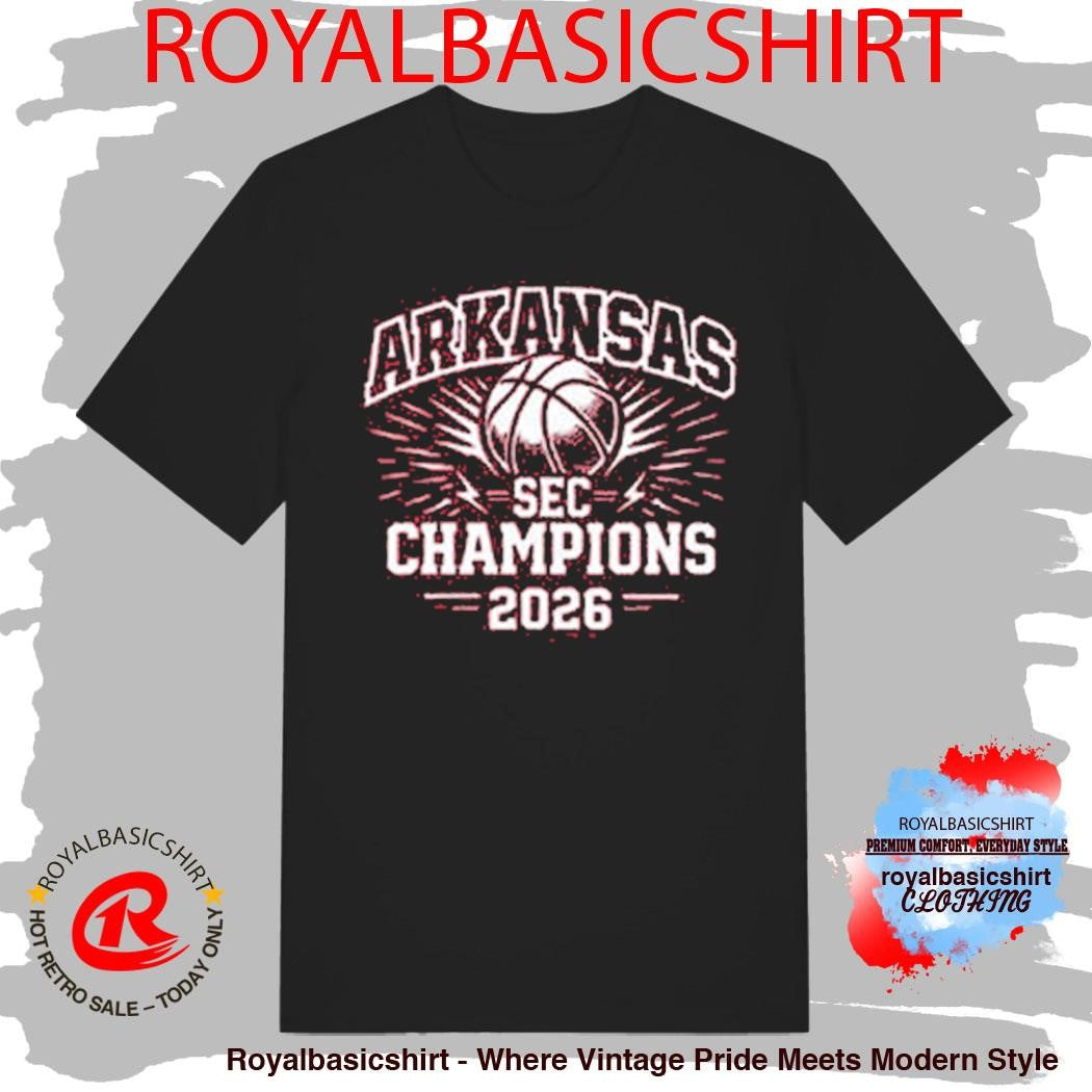 Arkansas Razorbacks Champions SEC Men’s Basketball Tournament 2026 Shirt
