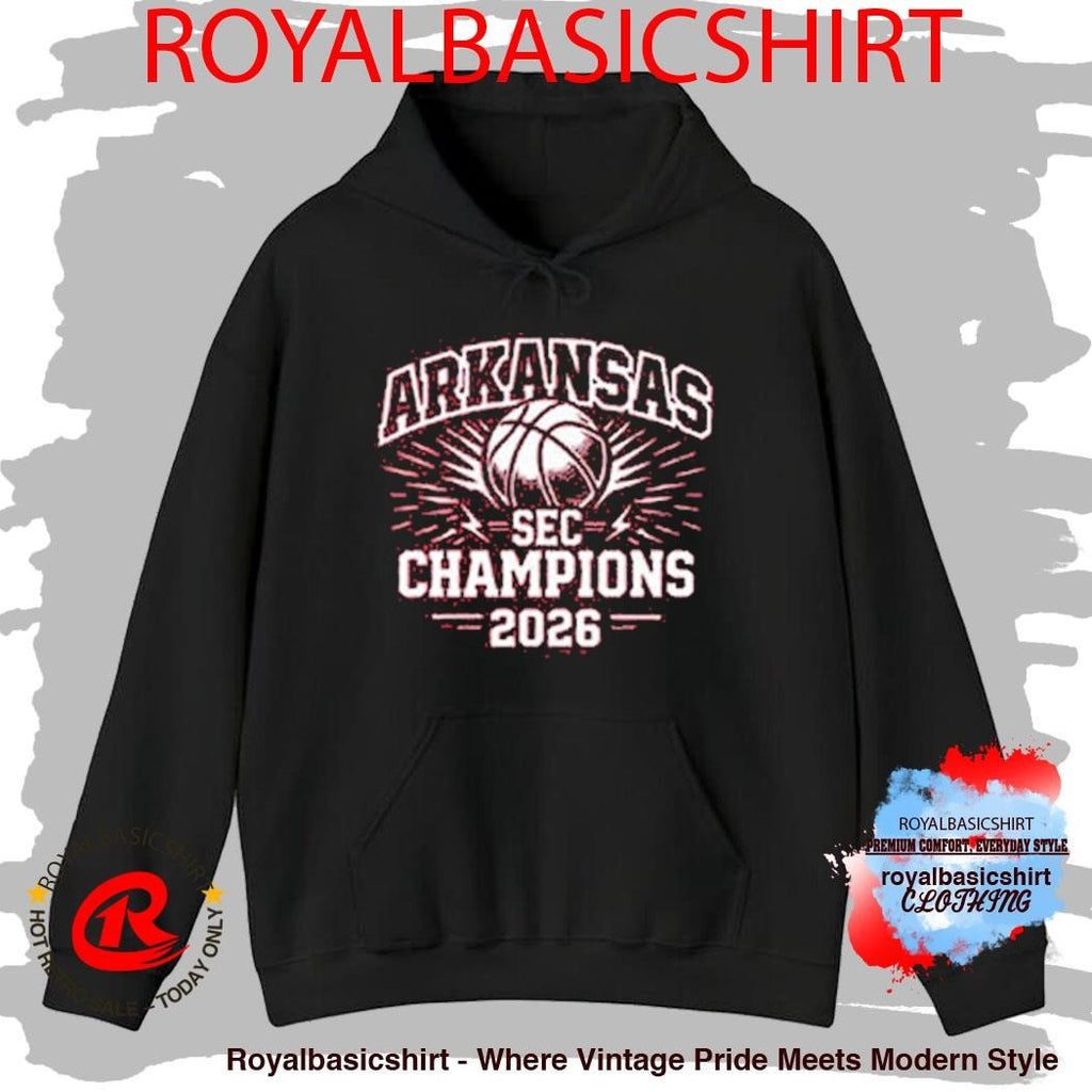 Arkansas Razorbacks Champions SEC Men’s Basketball Tournament 2026 Shirt