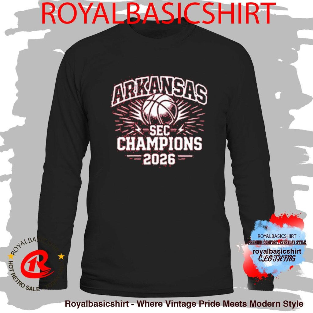 Arkansas Razorbacks Champions SEC Men’s Basketball Tournament 2026 Shirt