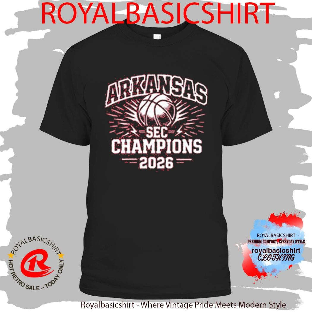 Arkansas Razorbacks Champions SEC Men’s Basketball Tournament 2026 Shirt