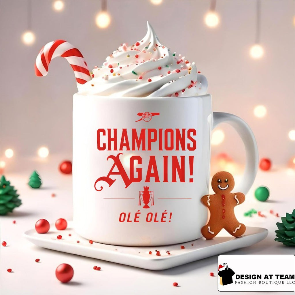 Arsenal FC Celebration Champions Again Ole Ole Premier League 2026 shirt