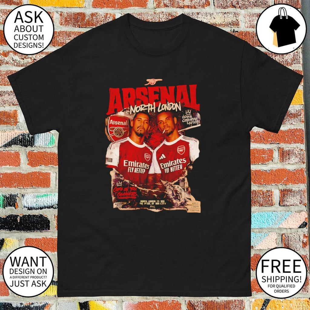 Arsenal FC North London Forever Emirates Fly Better 2026 shirt