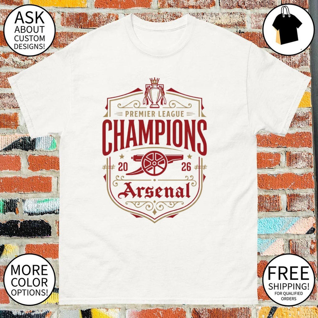 Arsenal Premier League Champions Retro Football Fan shirt