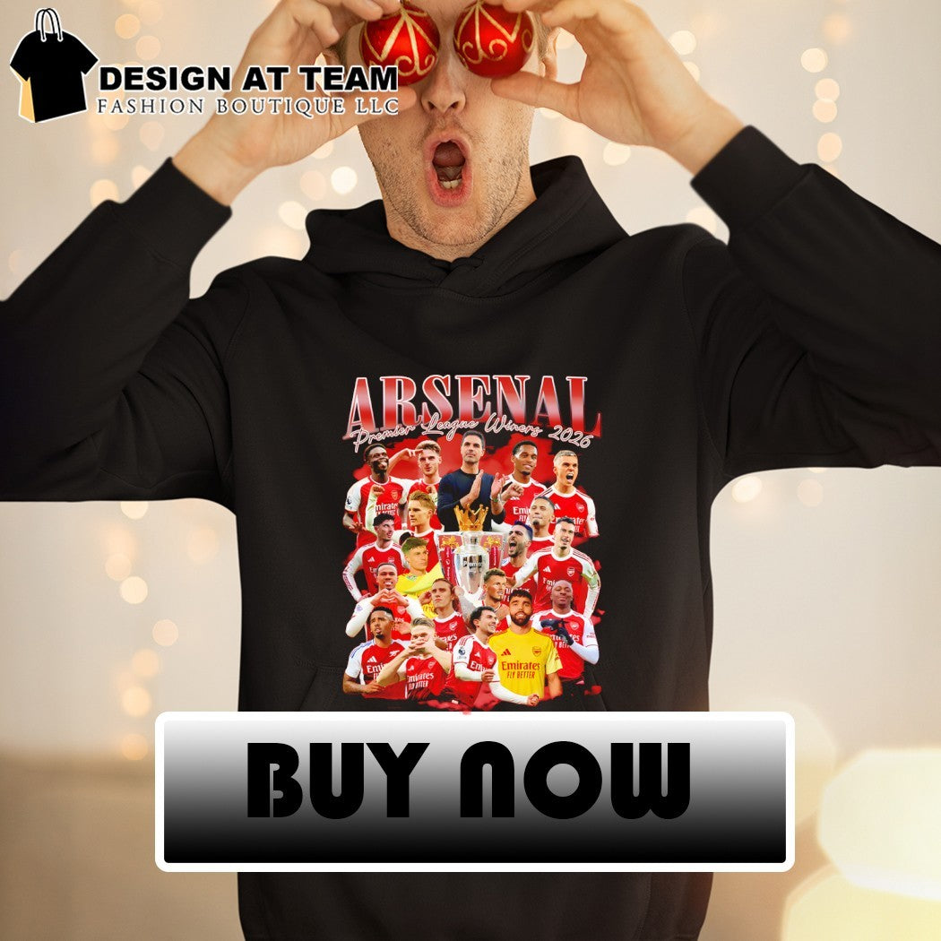 Arsenal Premier League Winners 2026 graphic shirt