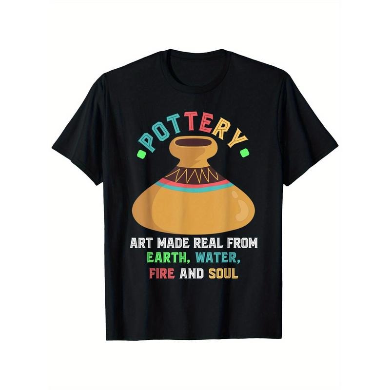 Art T-Shirt - 100% Cotton, Lightweight Crew Neck Tee, Breathable Casual Summer Wear, 