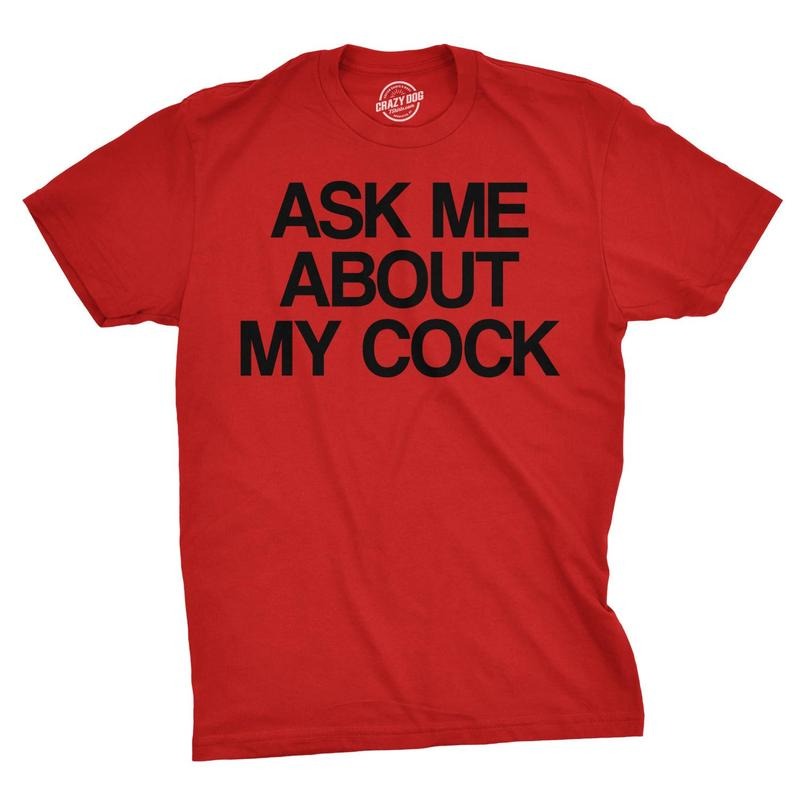 Ask Me About my Cock Flip Up T-Shirt Funny Sarcastic Rooster Chicken Tee Hoodie Sweatshirt | PrintMintTees.com