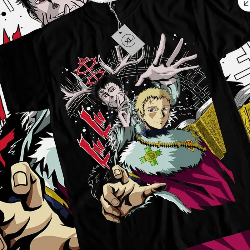 Asta Yuno T-shirt Black Clover Shirt Anime Manga Graphic Tee All Size Hoodie Sweatshirt | PrintMintTees.com