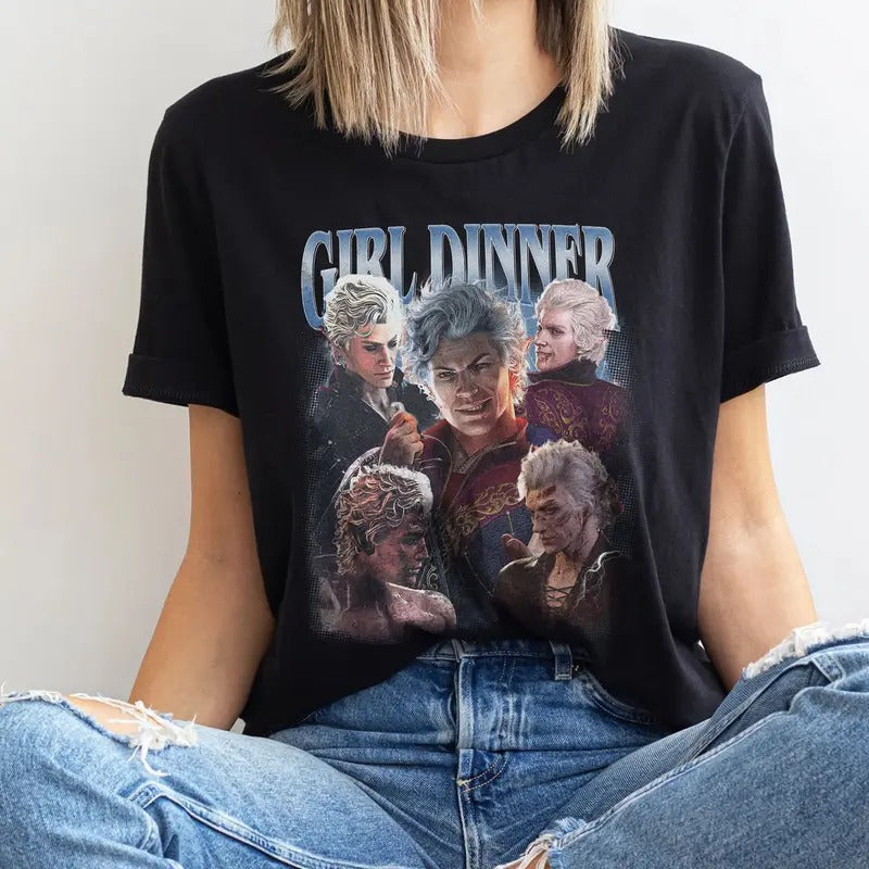 Astarion Baldurs Gate 3 Girl Dinner Vintage Shirt Sweatshirt Hoodie | PrintMintTees.com