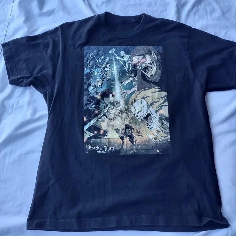 Attack on Titan anime T-shirt Unisex Graphic Reprint Tee Hoodie Sweatshirt | PrintMintTees.com
