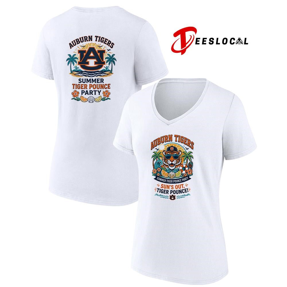 Auburn Tigers NCAA Summer sun’s out Tiger pounce party shirt