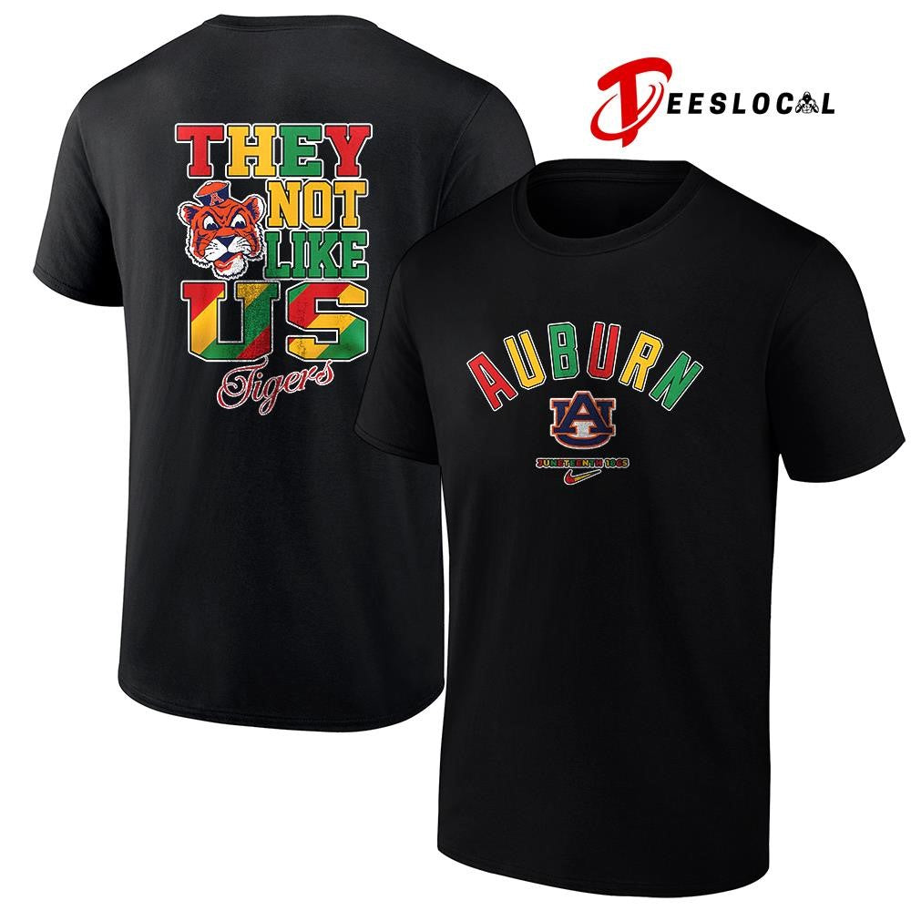 Auburn Tigers x Juneteenth they not like us shirt