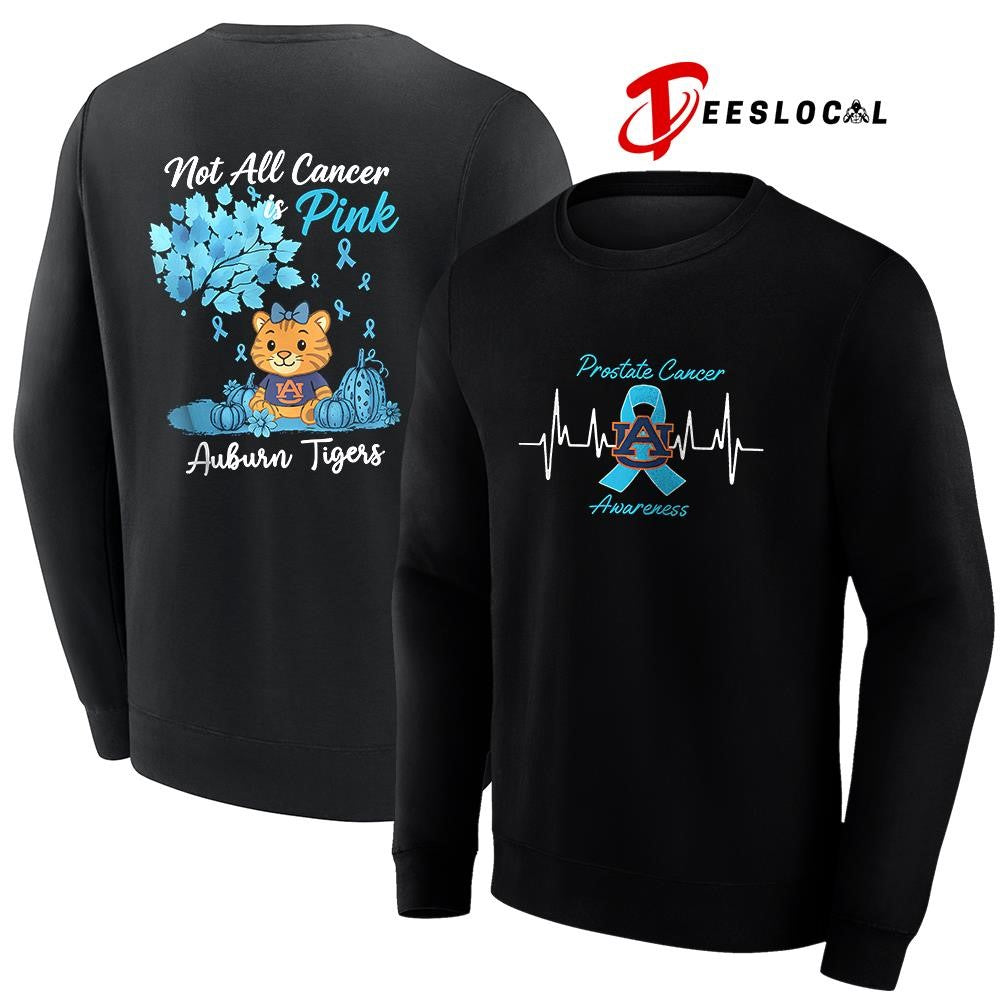 Auburn Tigers x Prostate cancer awareness not all cancer is pink mascot shirt