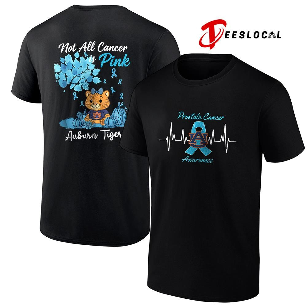 Auburn Tigers x Prostate cancer awareness not all cancer is pink mascot shirt