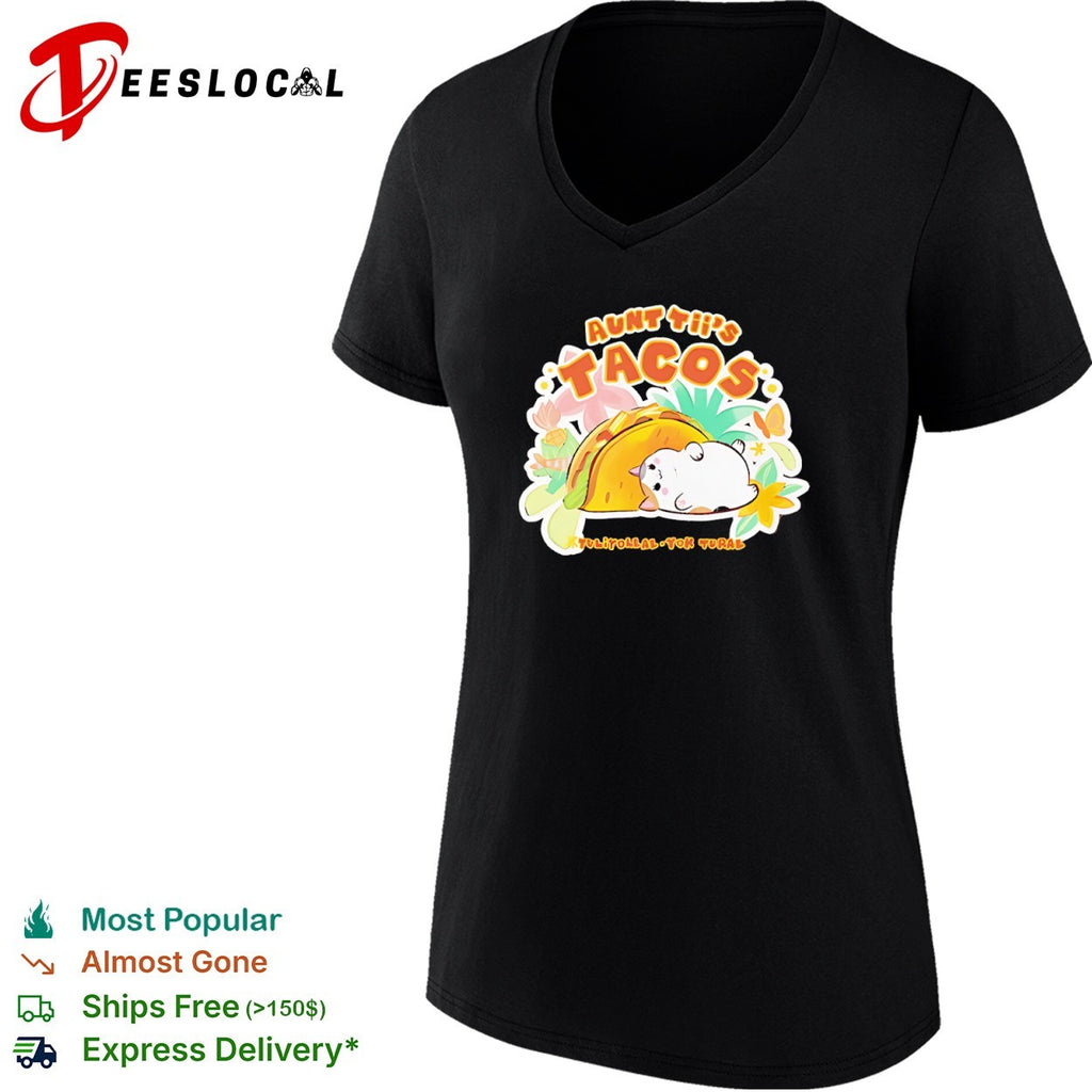 Aunt Tii’s Tacos Cat Tulitollal Yok Tural Shirt