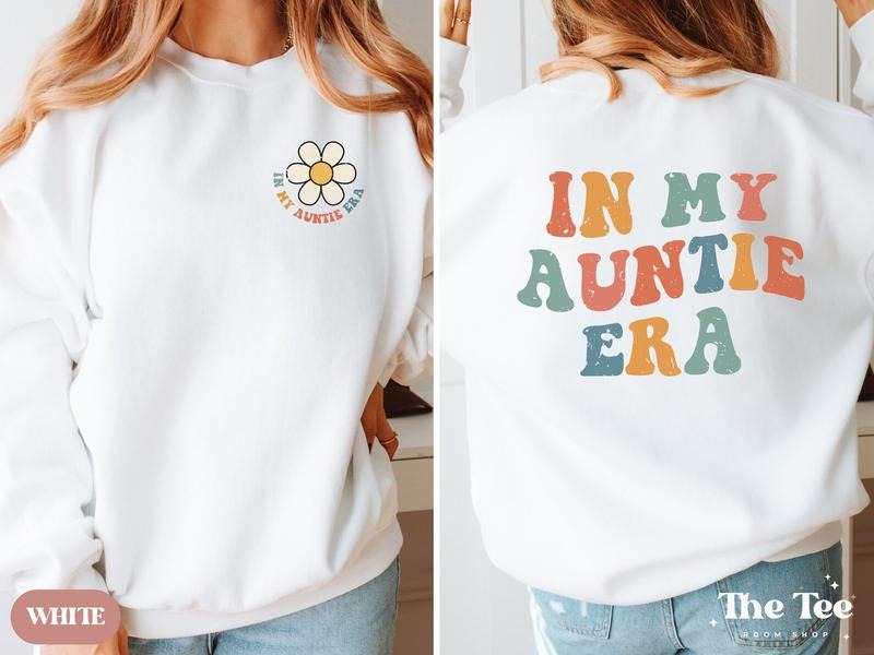 Auntie Custom Name Auntie Shirt My Auntie Era Auntie Shirts Aunt Era Auntie Be Retro Auntie T-Shirts, Hoodie, Sweatshirt