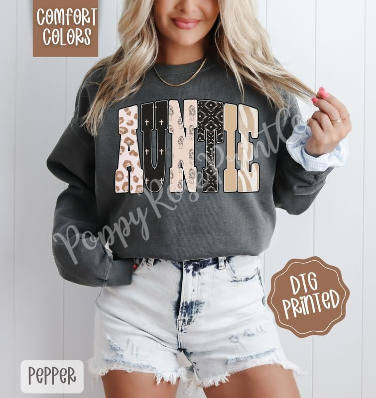 Auntie Tiger Comfort Colors T-Shirts, Hoodie, Sweatshirt