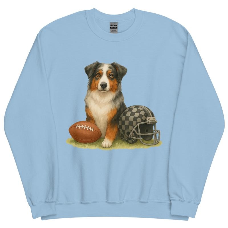 Australian Shepherd Football Sweatshirt