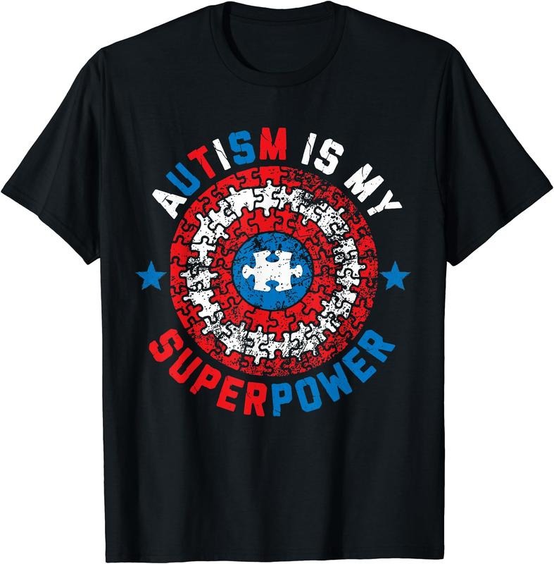 Autism Is My Superpower T-Shirt | Unisex Cotton Tee, Size S-3XL Hoodie, Sweatshirt | PrintMintTees.com