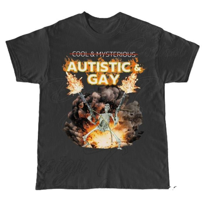 Autistic Gay Skeleton Explosion Shirt Unhinged Shirt Cursed Unhinge Shirt Skeleton Autism Meme Hard Inappropriate Menswear Top Streetwear T-Shirts, Hoodie, Sweatshirt