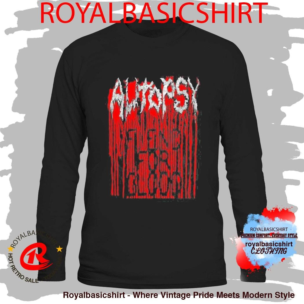 Autopsy Fiend For Blood W Backprint T-Shirt