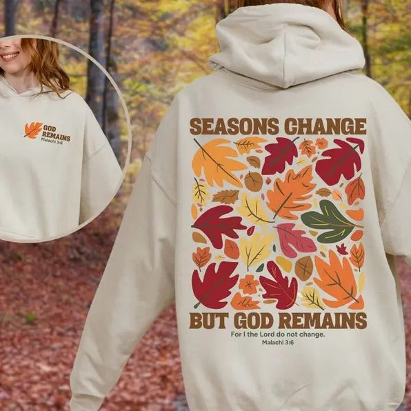 Autumn Christian Hoodie Fall Season Christian Hoodies Christian Hoodie God Bible Verse Shirt Christianity Clothing New...