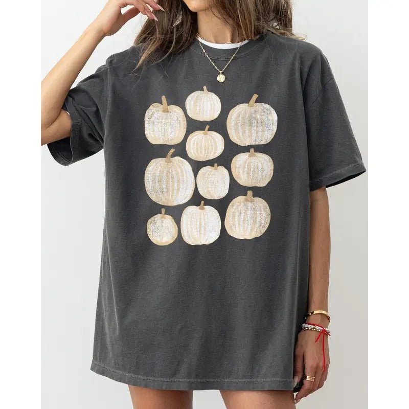 Autumn Pumpkins, Simplicity, Fall, Thanksgiving, Halloween Shirt, Women's Comfort Color Tee, Tshirt Hoodie Sweatshirt