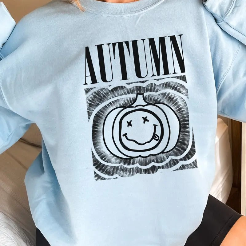 Autumn Smiley Autumn Pumpkin Smiley Fall Pumpkin Autumn Fun Fall Pumpkin T-Shirts, Hoodie, Sweatshirt