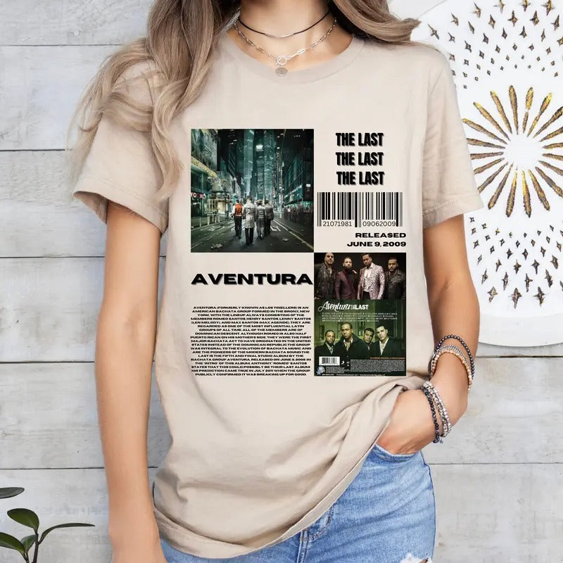 Aventura Concert, The Last Album Tshirt, Aventura T Shirt, Aventura Album Tshirt, Aventura Merch, Artist Album Tshirt,...