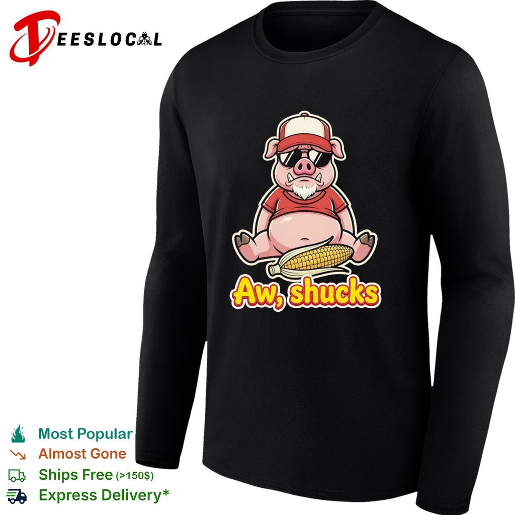 Aw shucks Pig Corn Farm Animal shirt